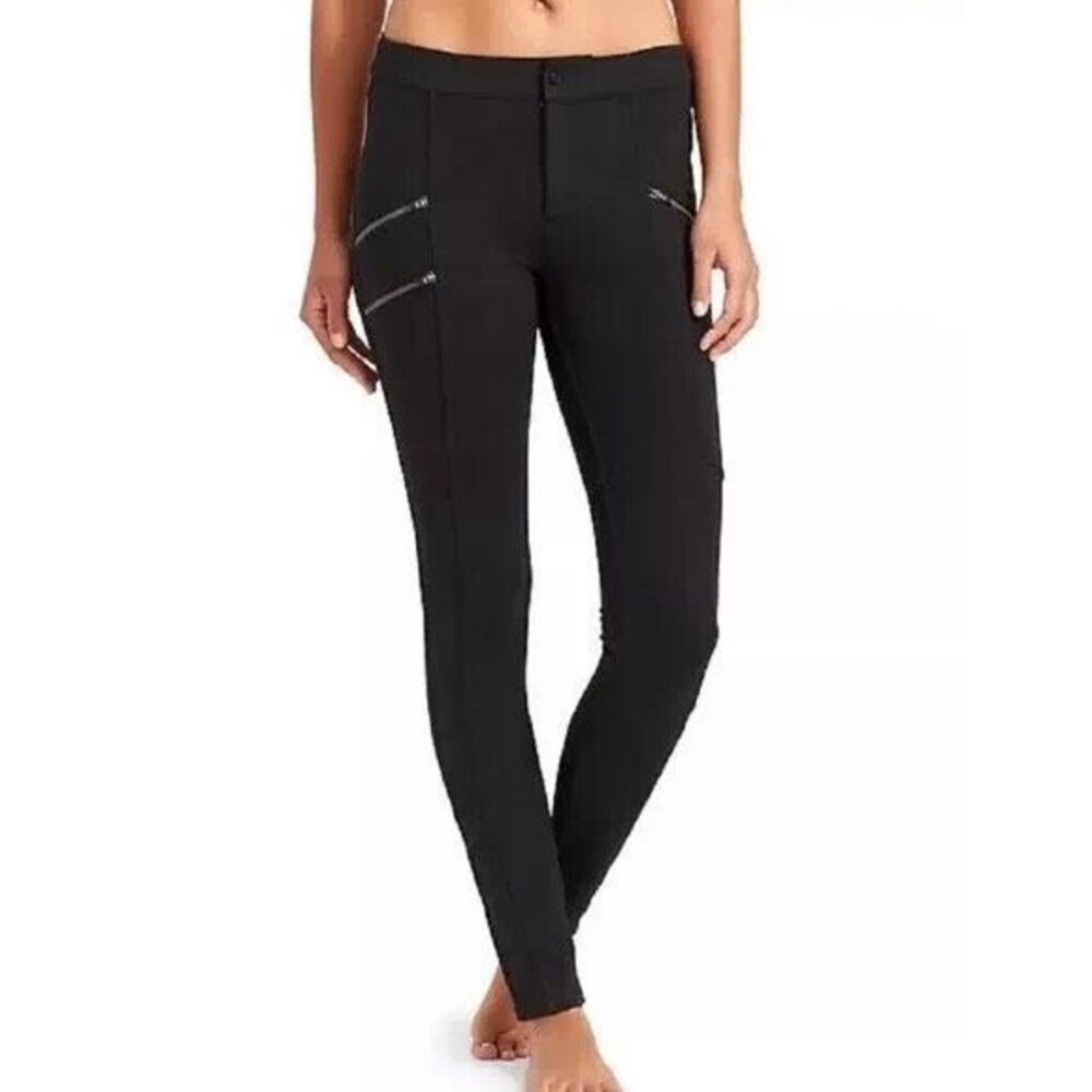 Athleta Black Pants Women’s Size 6 Stretch Zip Pocket Activewear